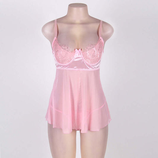 Pink Plus Size Nightdress