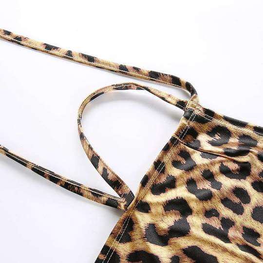 Leopard Side Boob Tank Top