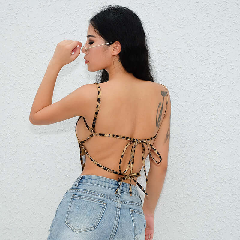 Leopard Side Boob Tank Top