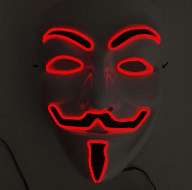 LED Guy Fawkes Mask