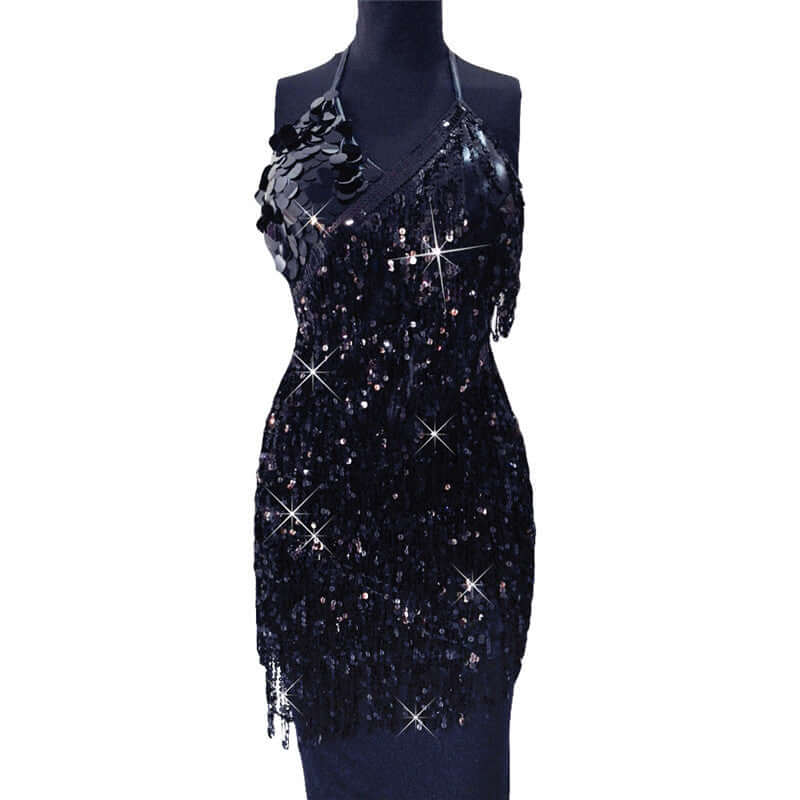 Show Sequin Fringed Dress