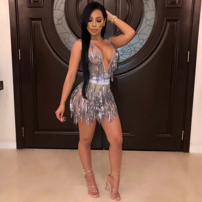 Halter Sequin Dress