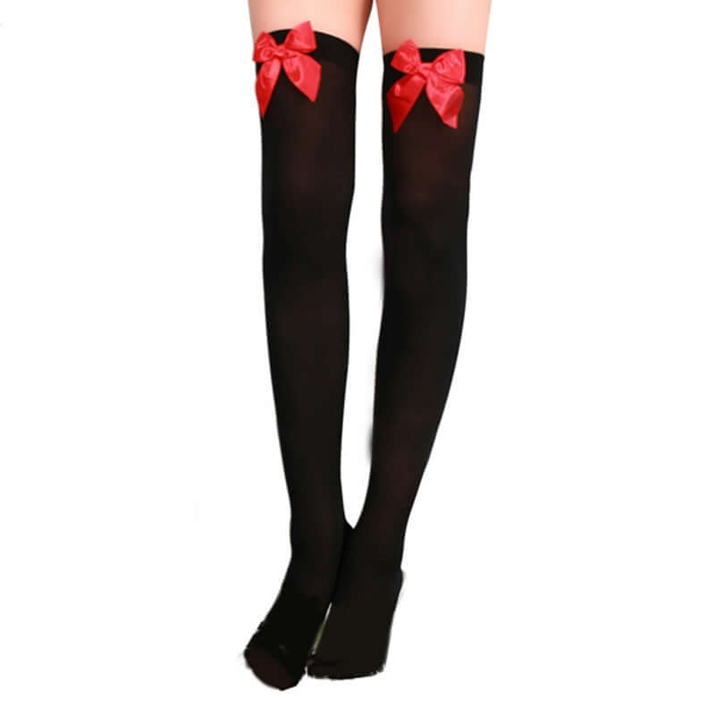Knee High Stockings With Bow