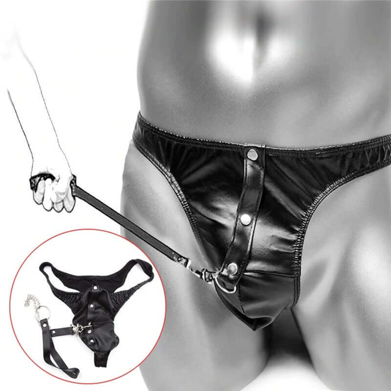 PU Leather Ling with Leash