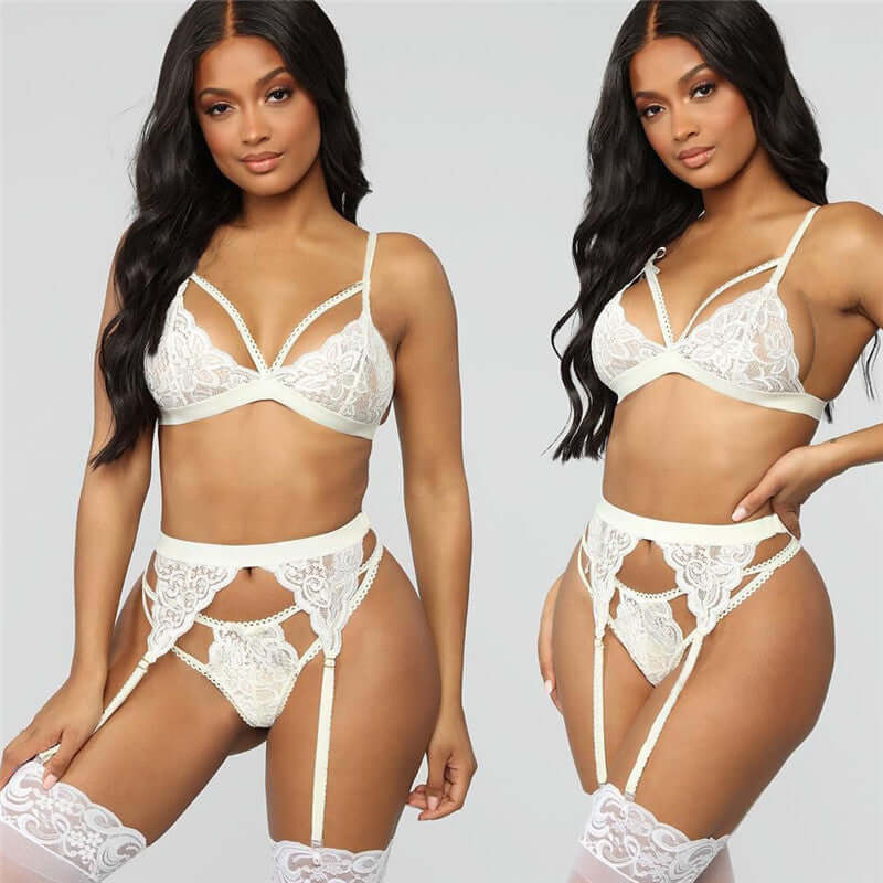 Garter Three-piece Sexy Set