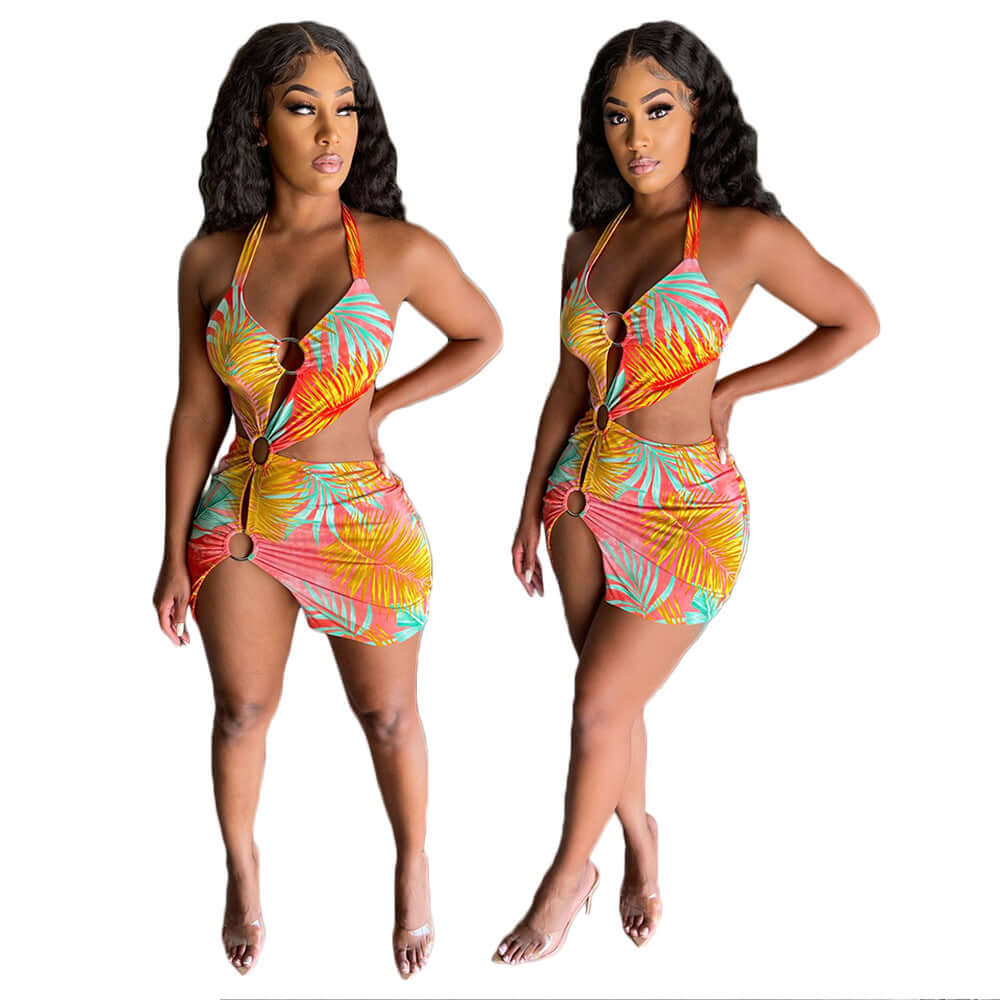 Fashion Color Printing Dress
