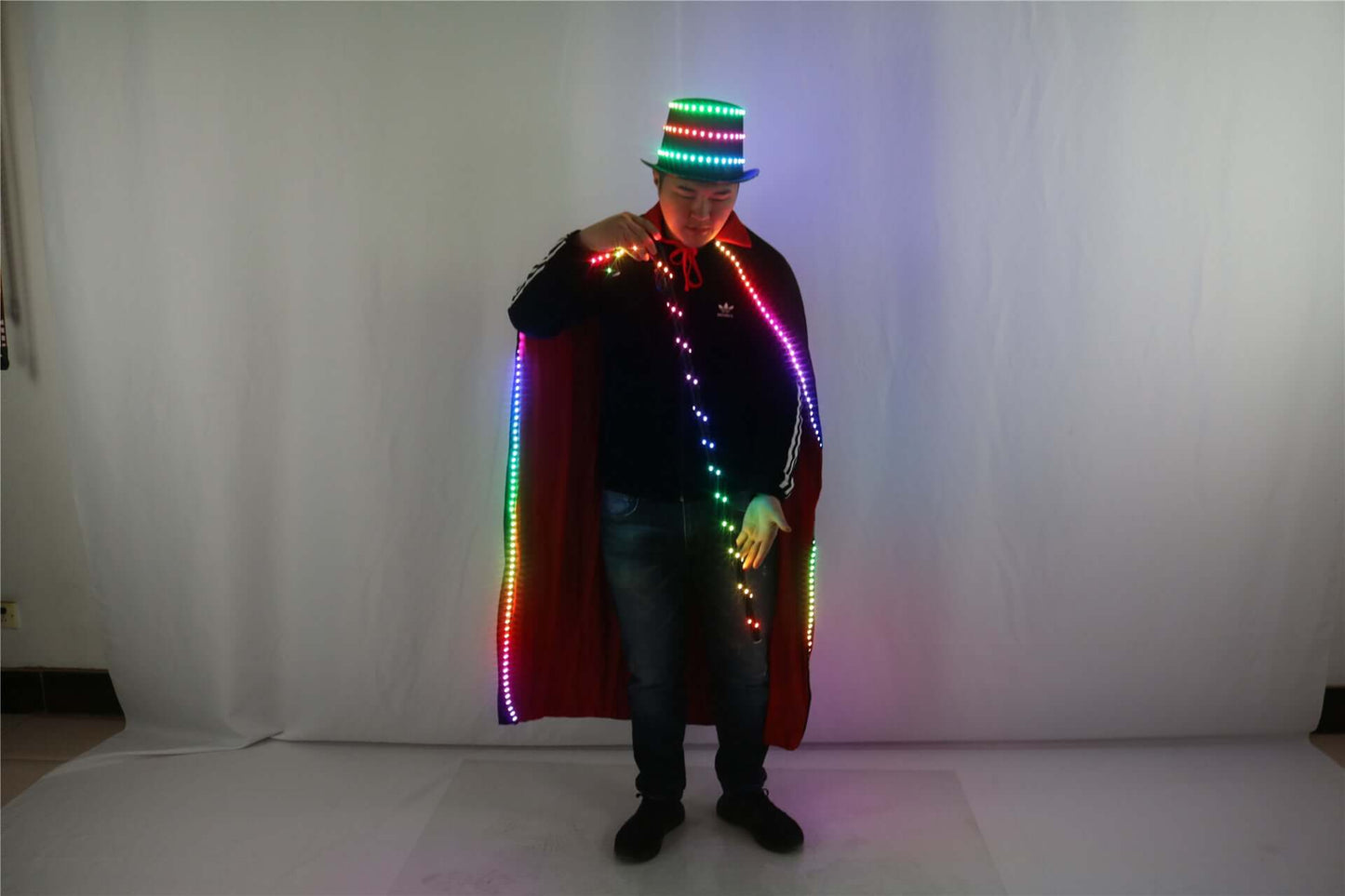 Led Hat Cloak and Cane