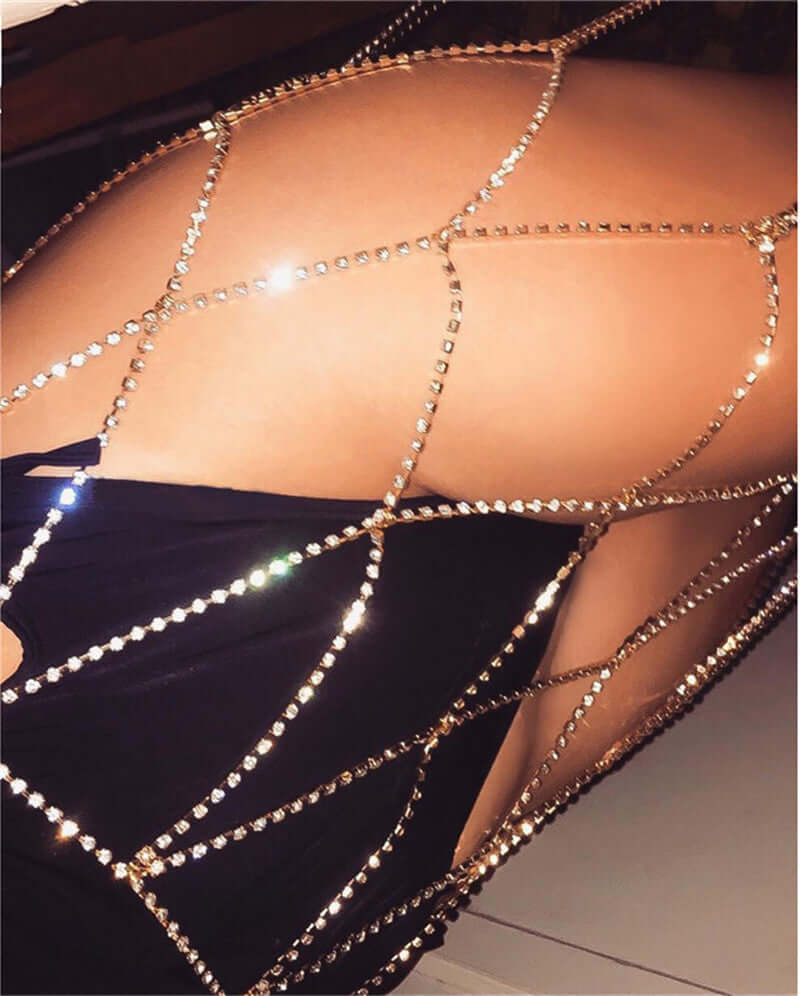 Rinestone Chain Skirt