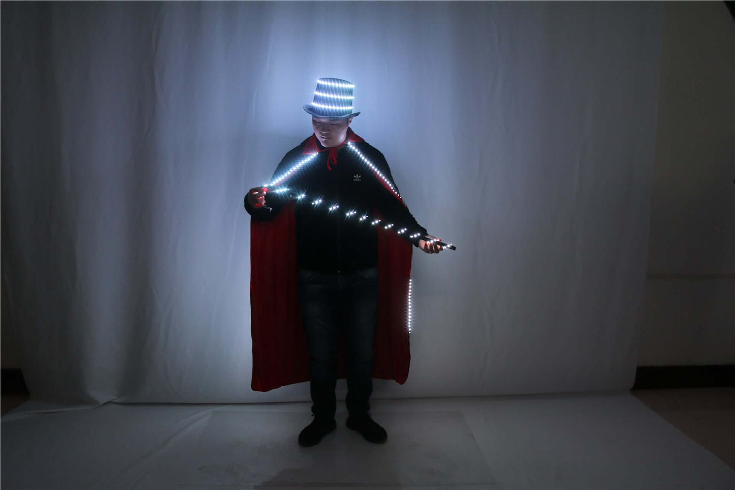 Led Hat Cloak and Cane