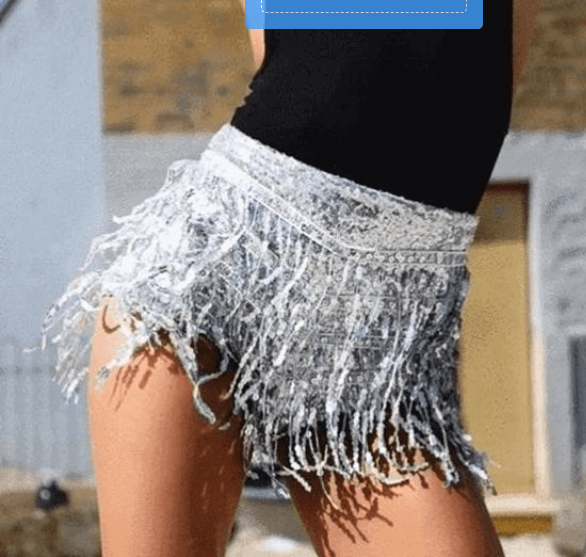 Tassel Sequins Shorts