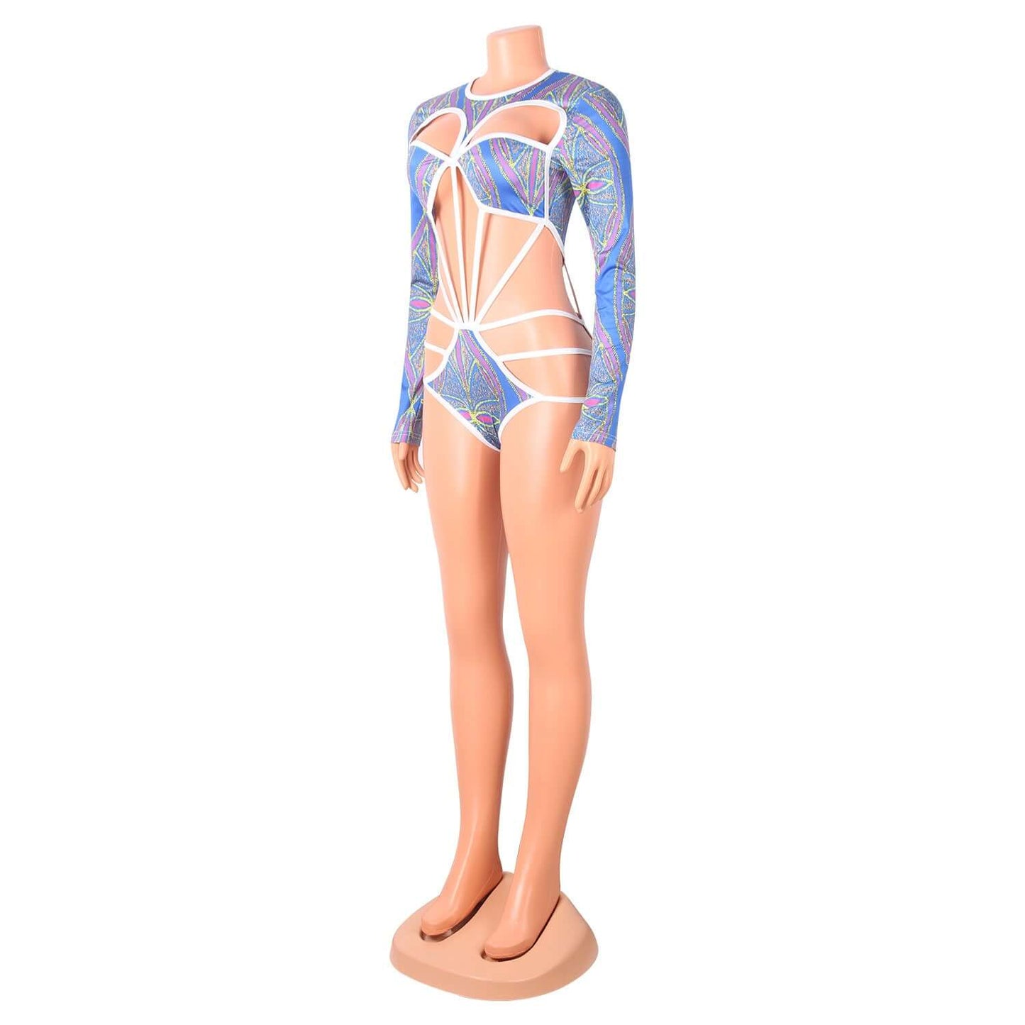 Hollow Patterned Bodysuit