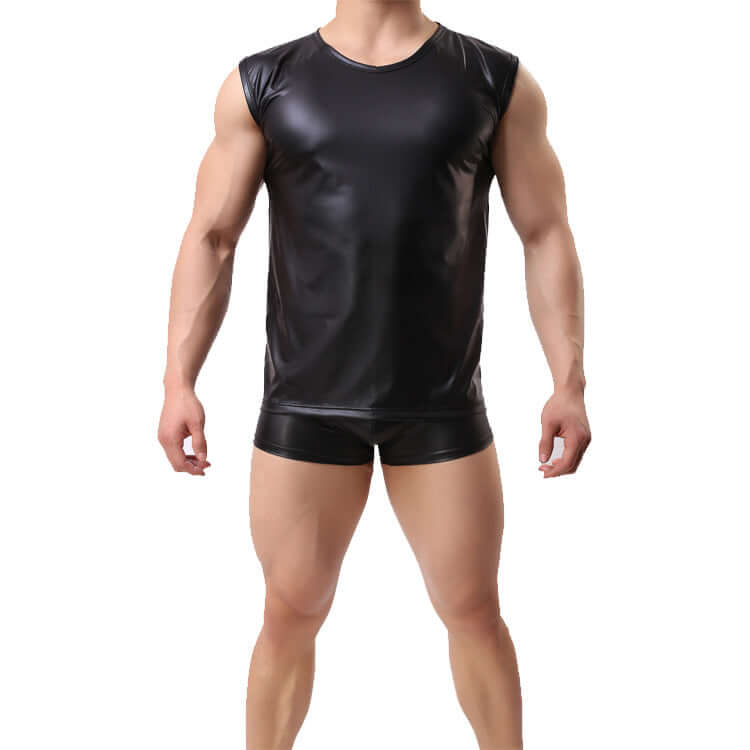 Faux Leather Shirts