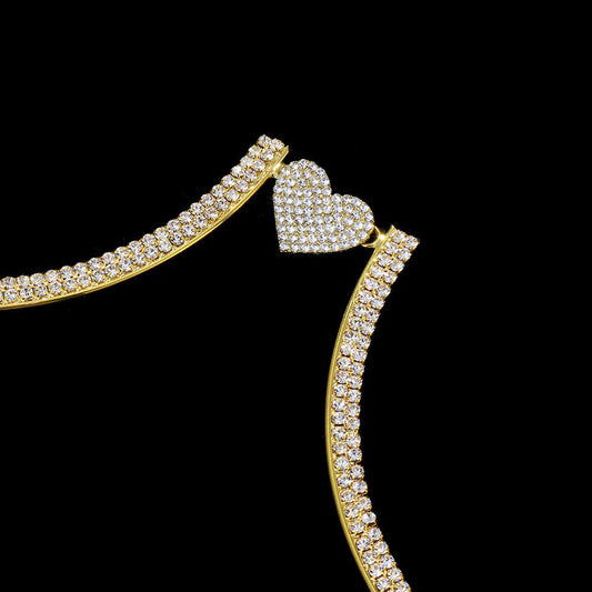 Full Diamond Chest Chain