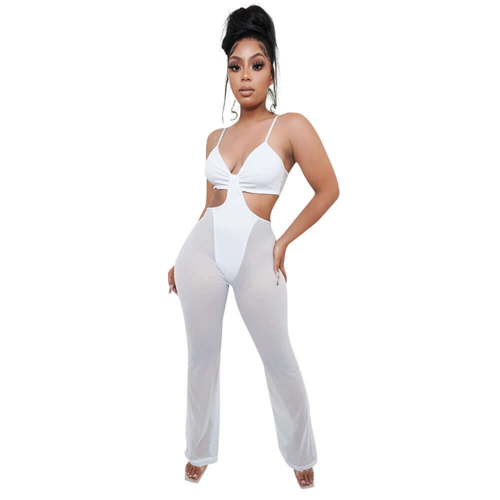 See-Through Bikini Top Bodysuit