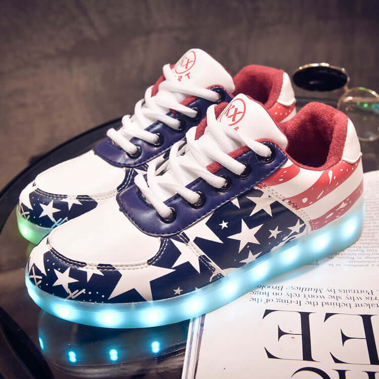 LED Stars and Stripes Shoes