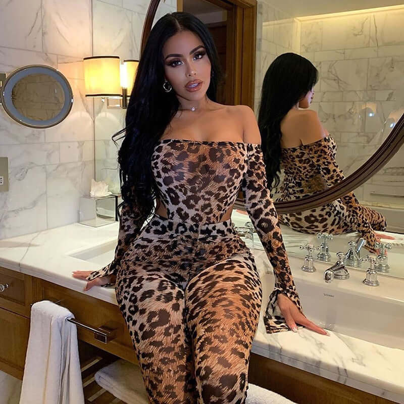 Leopard Print Jumpsuit