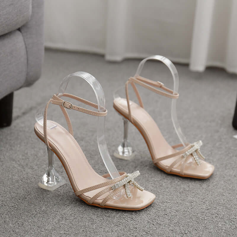 Bow Rhinestone Sandals