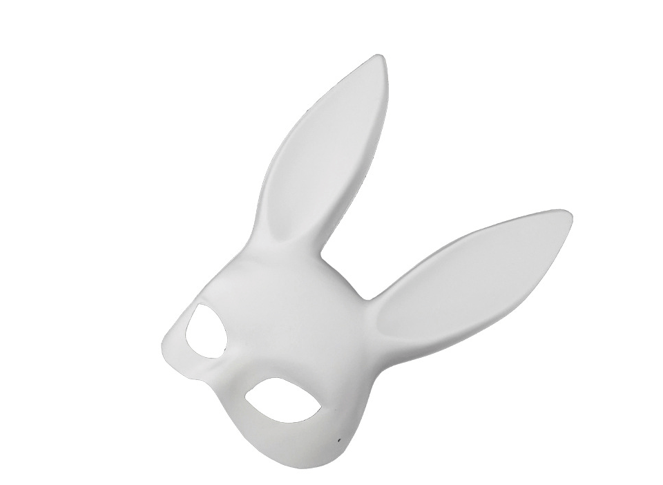 Plastic Rabbit Ear Half Face Mask