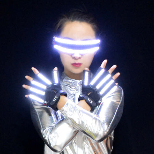 Finger LED gloves