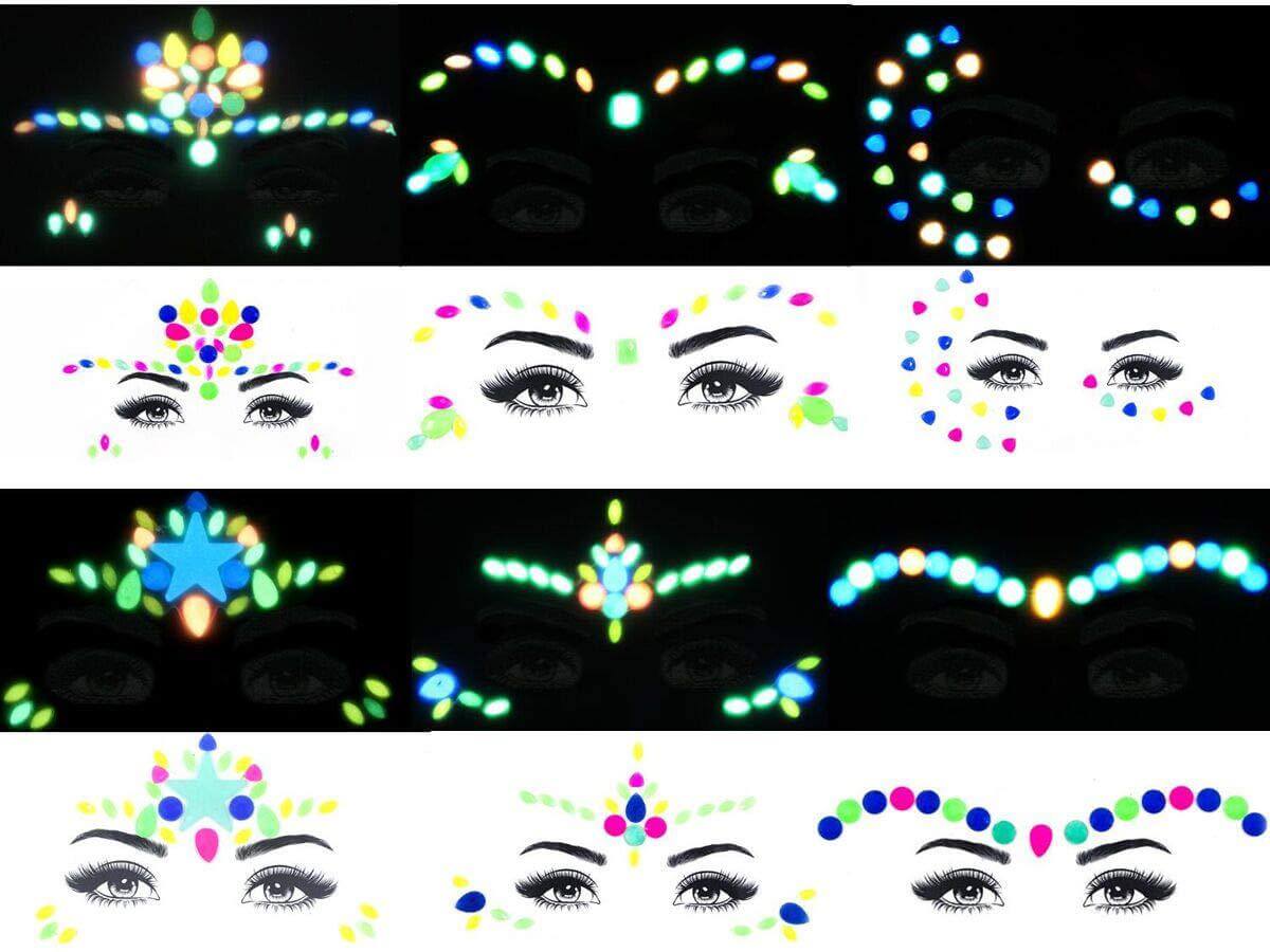 Luminous Jewel Face Sticker