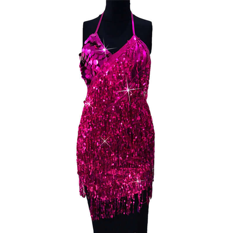 Show Sequin Fringed Dress