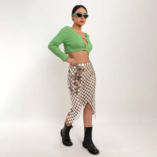 Sequin Tassel Hand Spliced Body Skirt