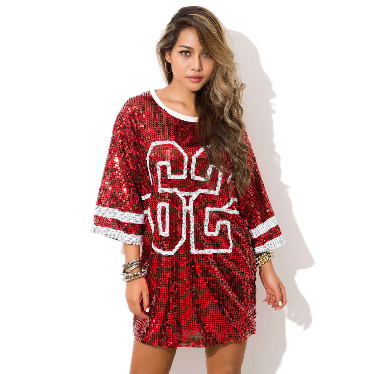 Glitter Jersey Dress
