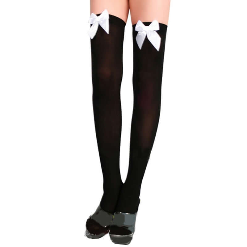 Knee High Stockings With Bow