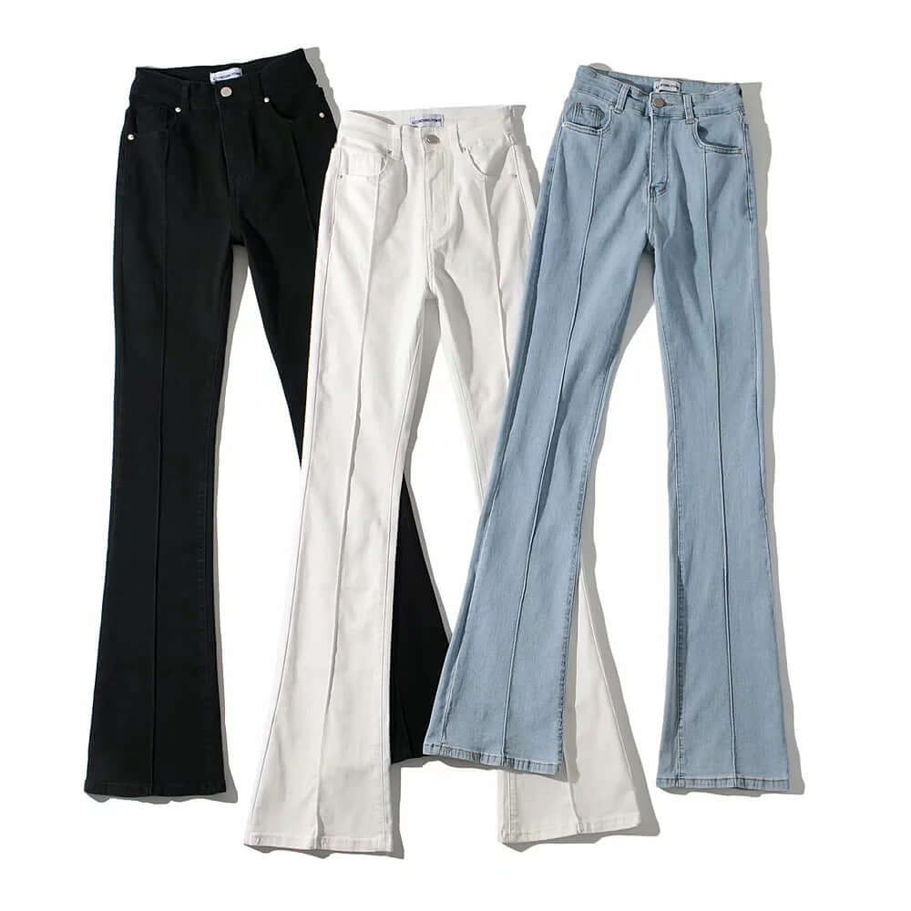 Opened Hip Flared Pants