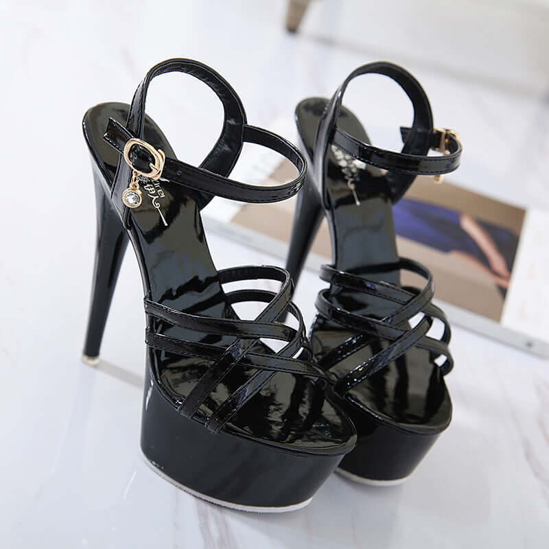 Crossed Pattern Stiletto