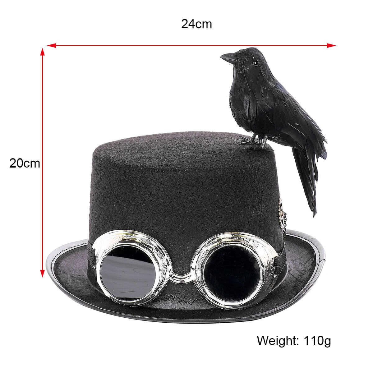 Steampunk Crow Hat