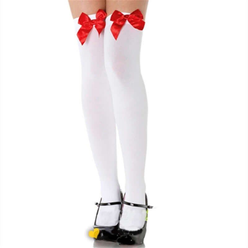 Knee High Stockings With Bow