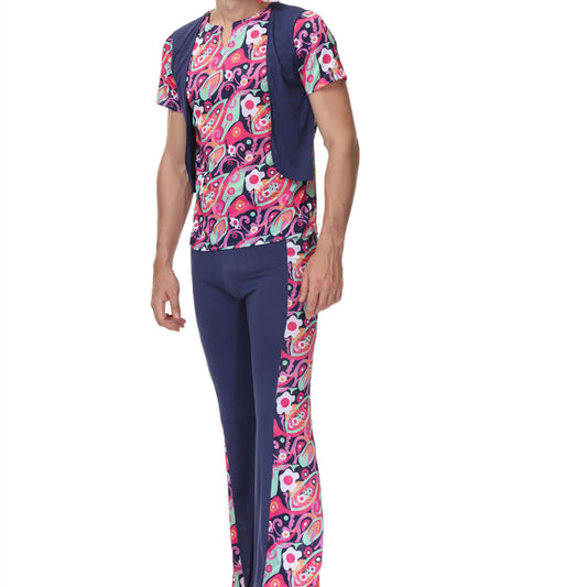 Mens Disco Purple Hippie Design