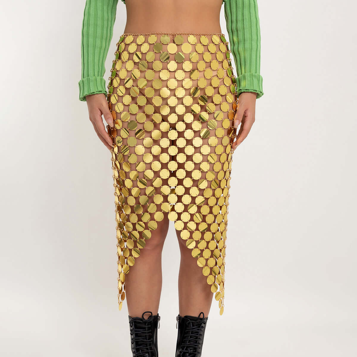 Sequin Tassel Hand Spliced Body Skirt