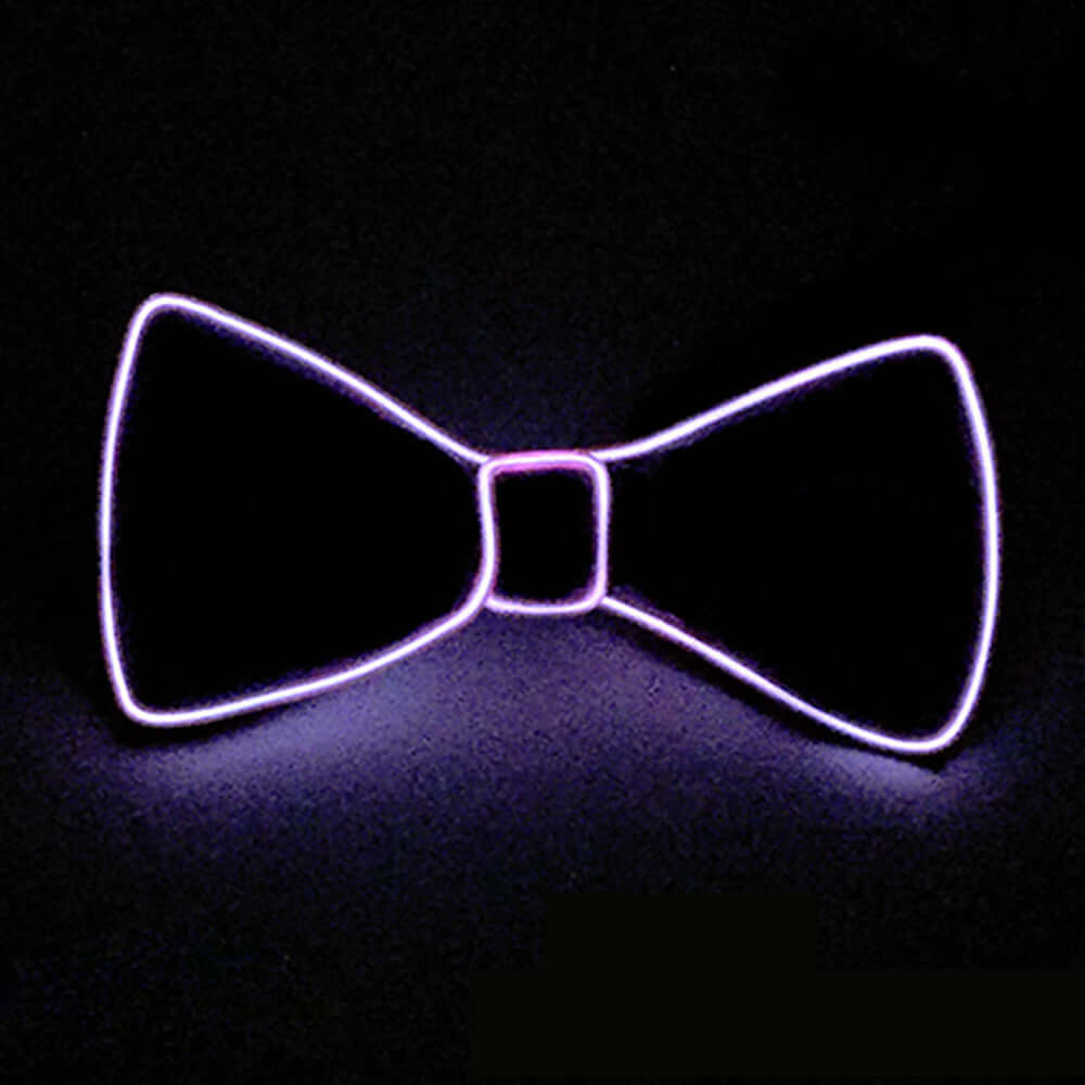Neon LED Luminous Bow Tie