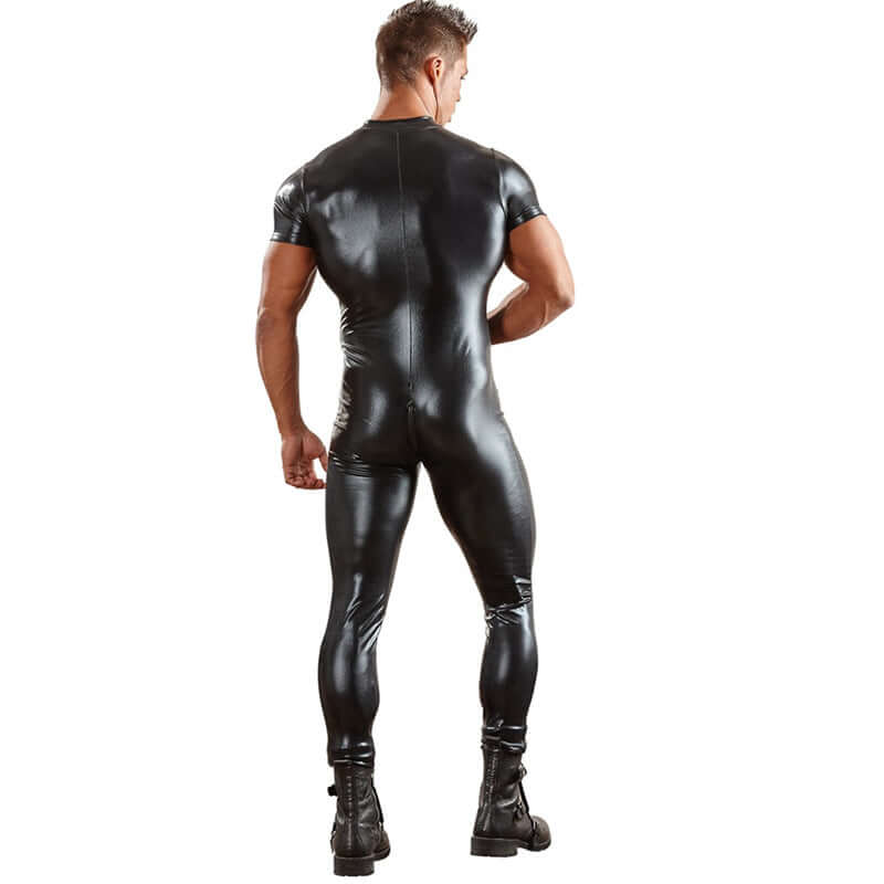 Zipper PU Bodysuit