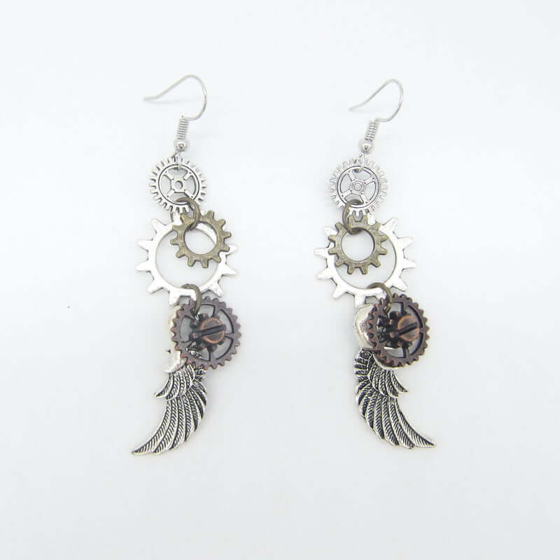 Retro Gear Earrings Steampunk