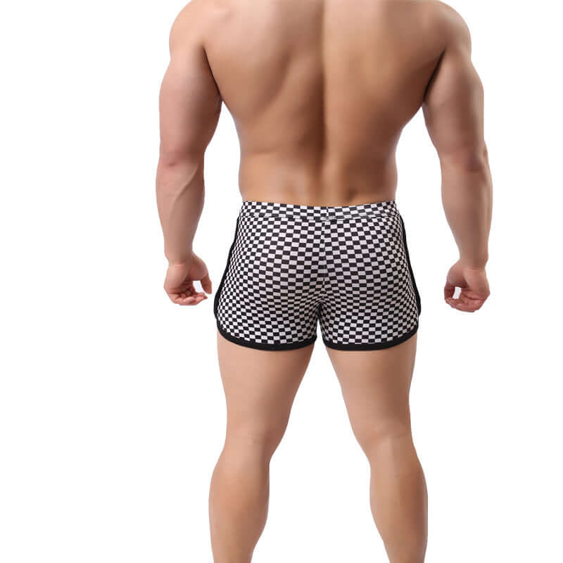 Black And White Plaid Shorts
