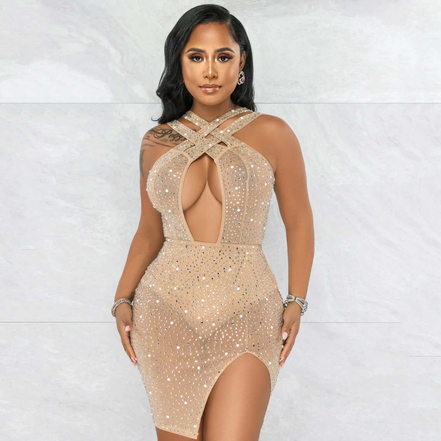 Mesh Sparkle Dress