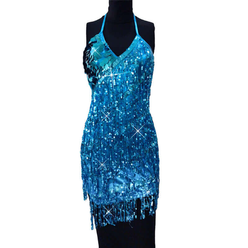 Show Sequin Fringed Dress
