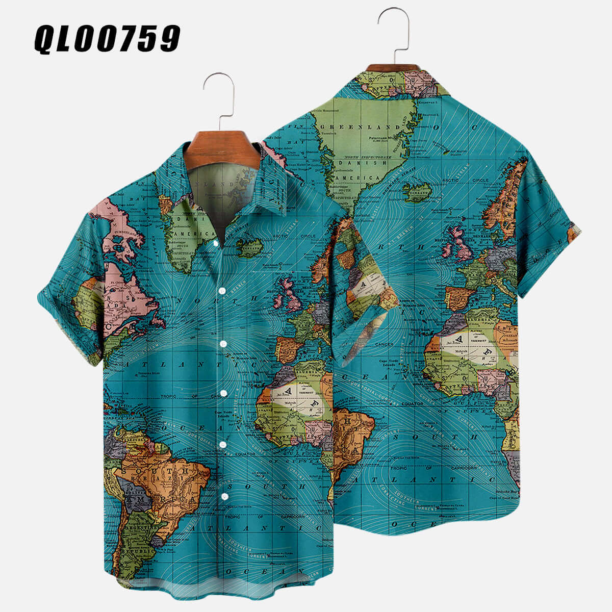 Map Series Short-sleeved Shirt