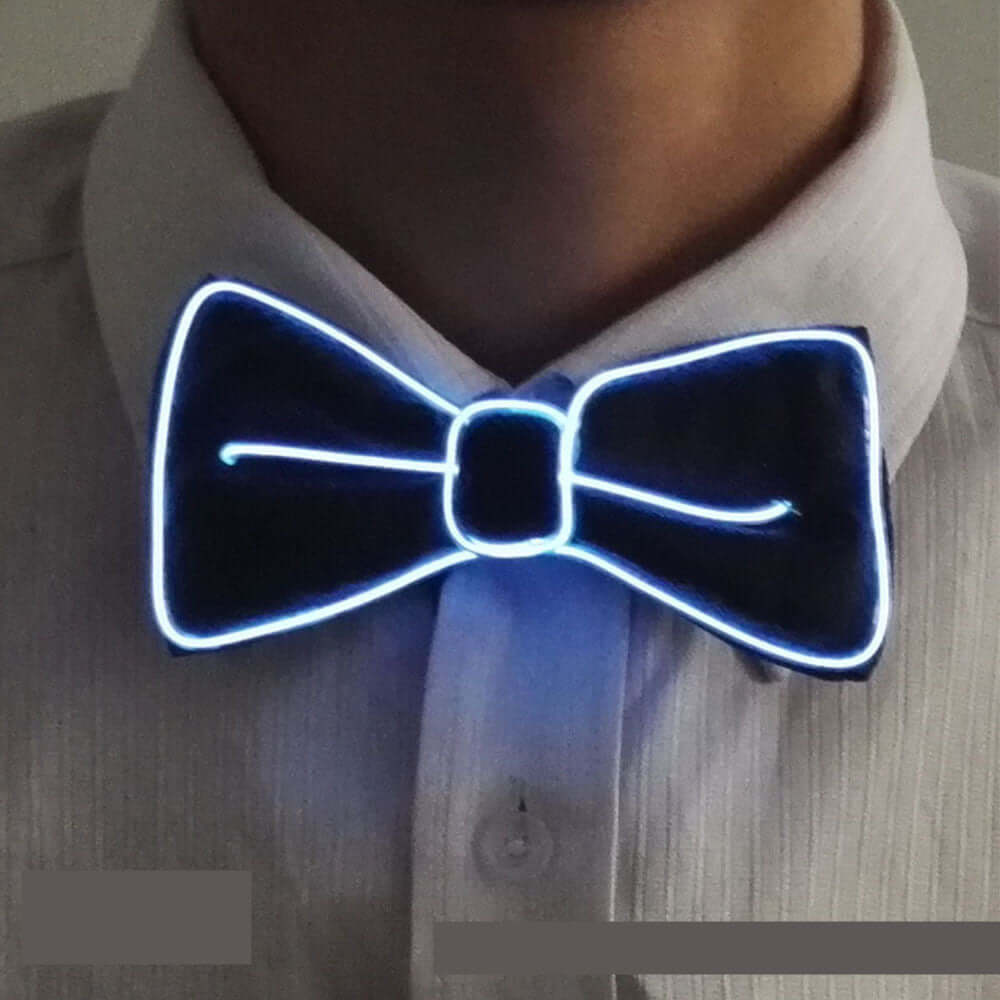 Neon LED Luminous Bow Tie