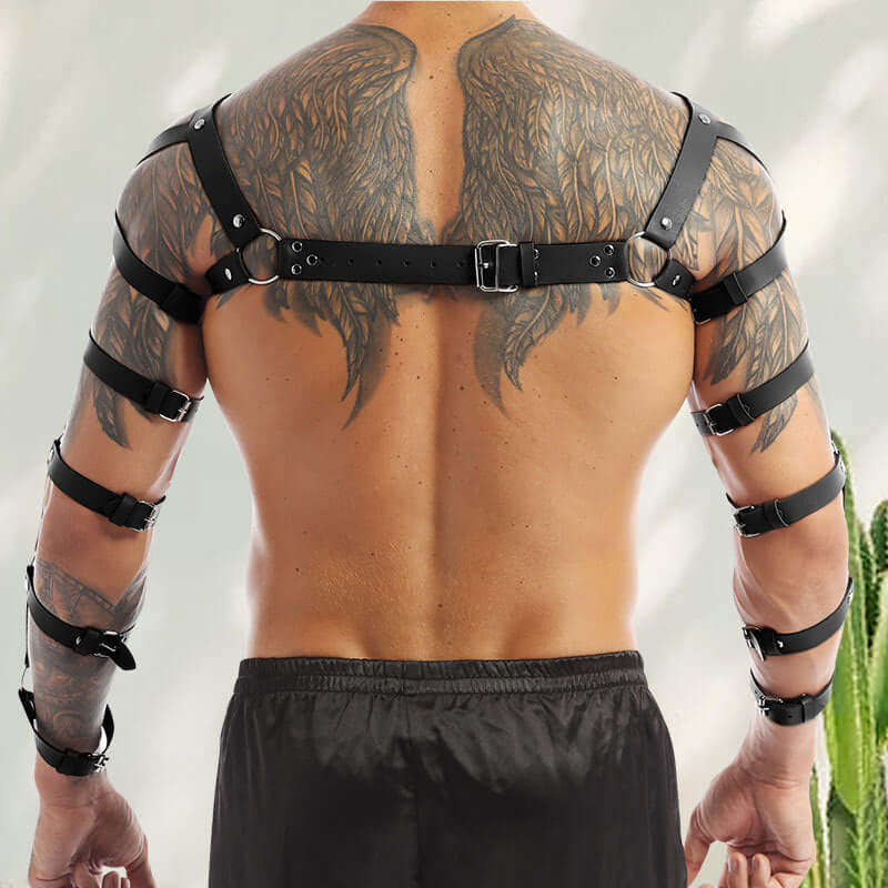 Men's Shoulder and Arms Leather Harness