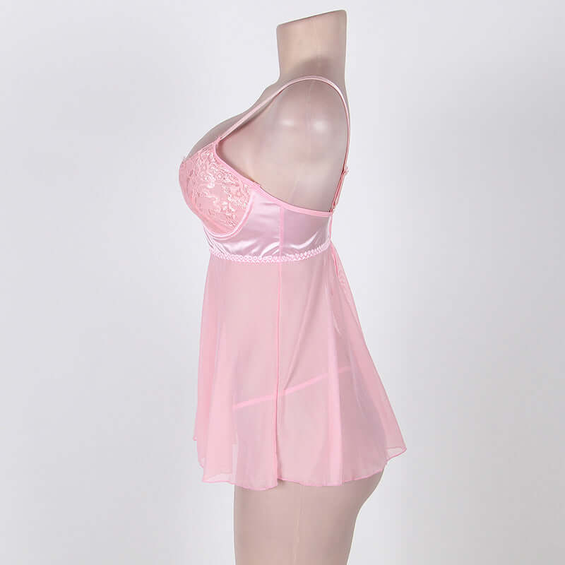 Pink Plus Size Nightdress