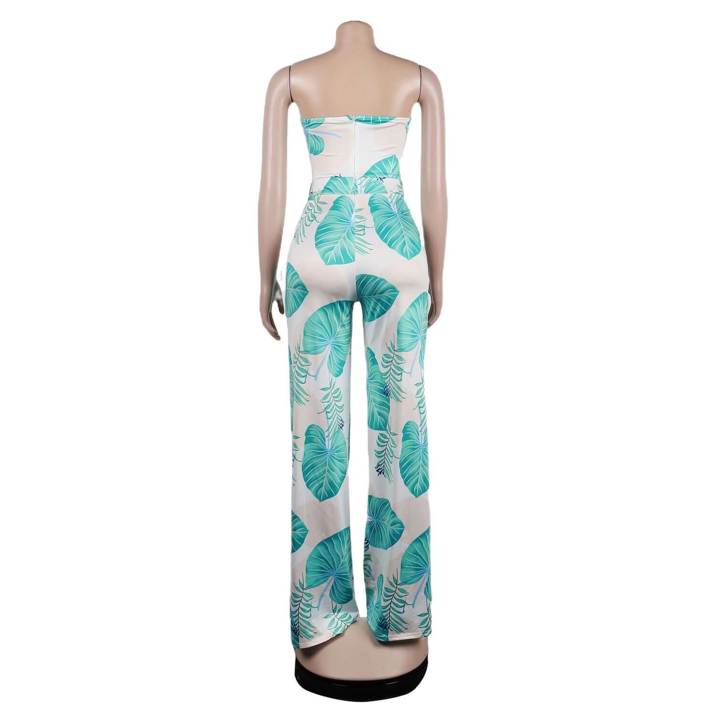 Tropical Chest Wrap Jumpsuit