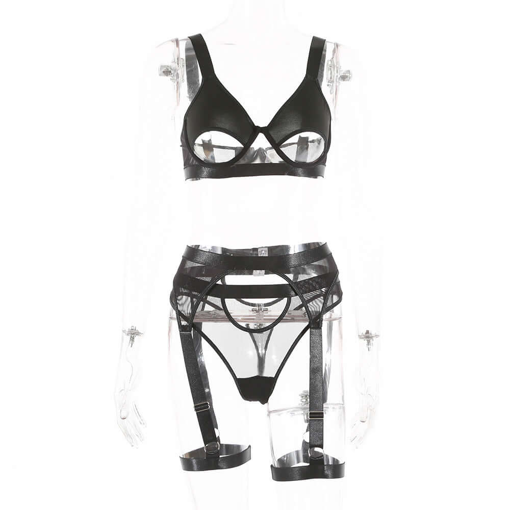 Sexy Straps Underboob Lingerie Set