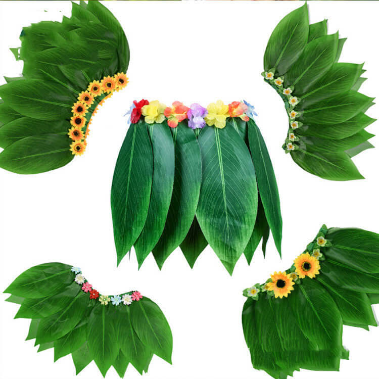 Hawaiian Simulation Leaf Skirt