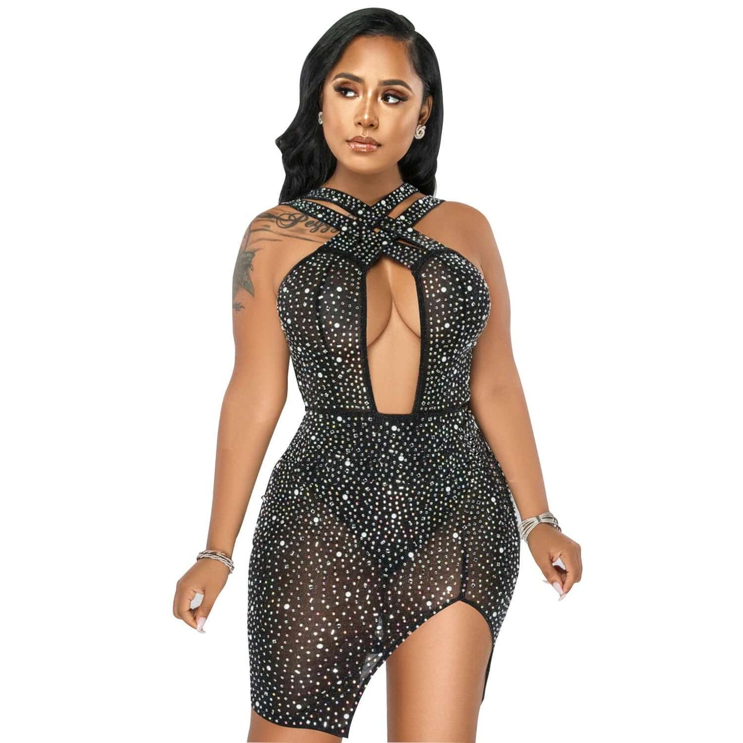 Mesh Sparkle Dress