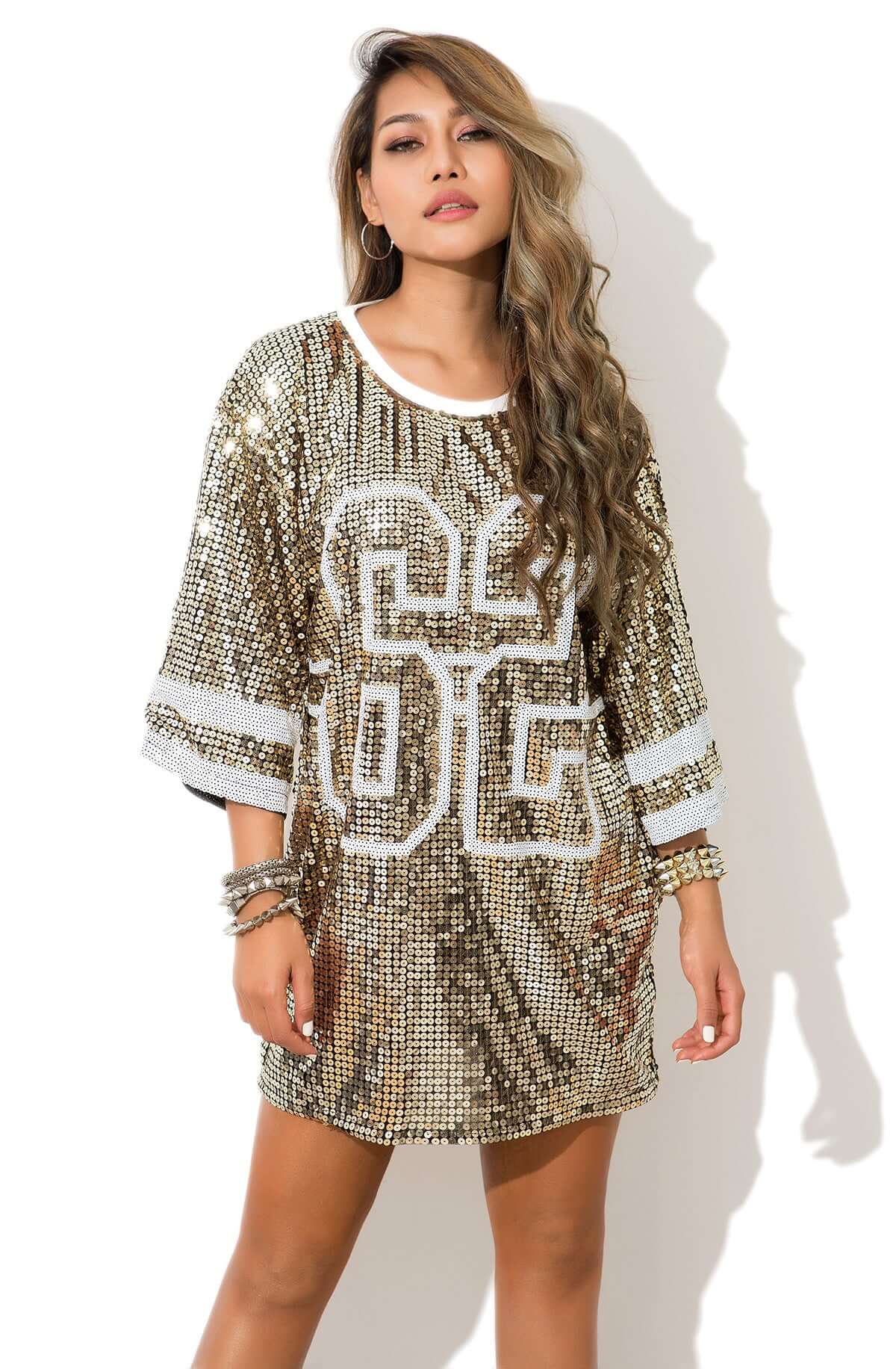 Glitter Jersey Dress