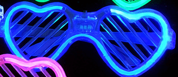 Heart Shaped Glow Glasses